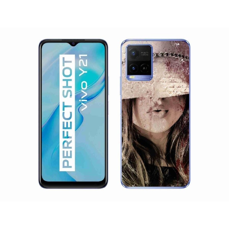 Gél borítás mmCase a Vivo Y21/Y21s/Y33s készülékhez - lány