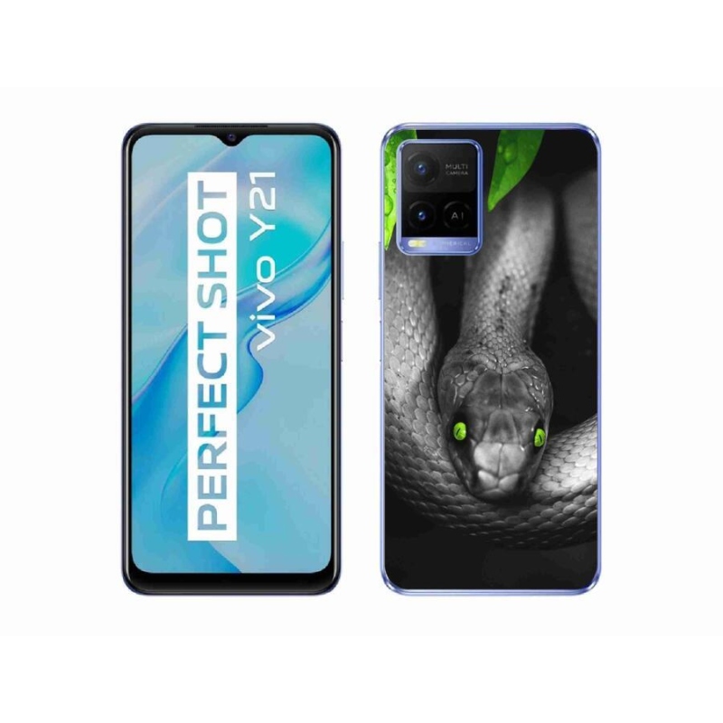 Zselés borítás mmCase a Vivo Y21/Y21s/Y33s készülékhez - kígyó