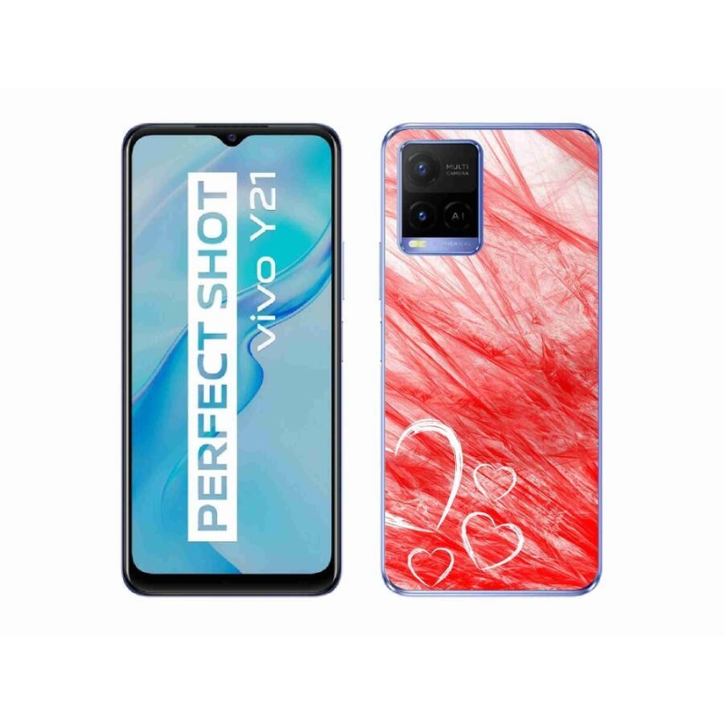 Zselés borítás mmCase a Vivo Y21/Y21s/Y33s készülékhez - szív