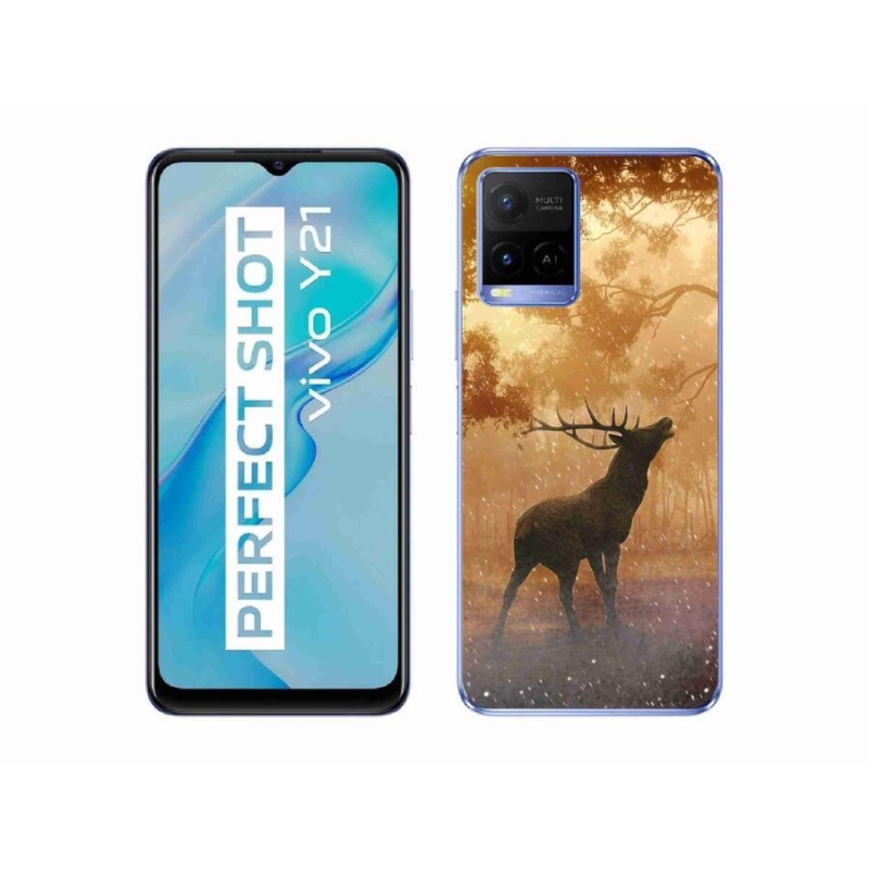 Zselés borítás mmCase a Vivo Y21/Y21s/Y33s készülékhez - szarvasok a szarvasbőgésben