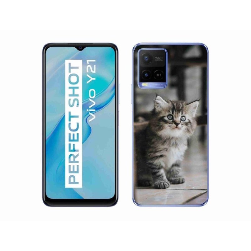 Zselés borítás mmCase a Vivo Y21/Y21s/Y33s készülékhez - cica