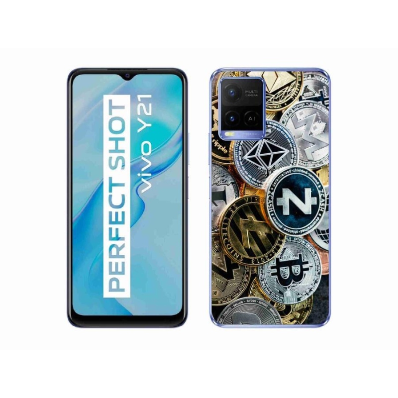 Gél borító mmCase a Vivo Y21/Y21s/Y33s készülékhez - kriptovaluták