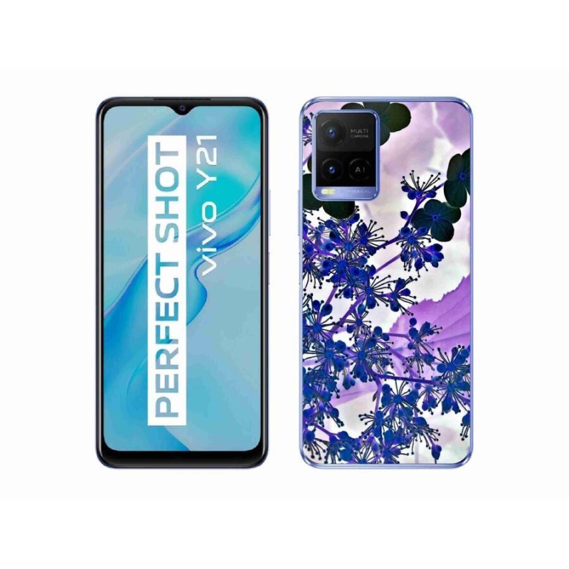 Zselés borítás mmCase a Vivo Y21/Y21s/Y33s készülékhez - hortenzia virág