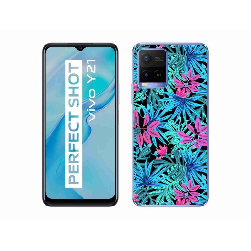 Zselés borító mmCase a Vivo Y21/Y21s/Y33s készülékhez - virágok 3