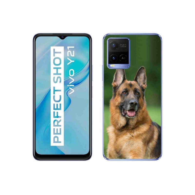 Gél védőburkolat mmCase a Vivo Y21/Y21s/Y33s készülékhez - Német juhászkutya