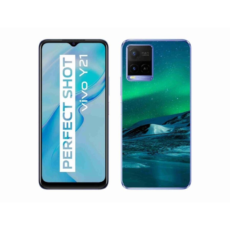 Zselés borítás mmCase a Vivo Y21/Y21s/Y33s készülékhez - sarki fény