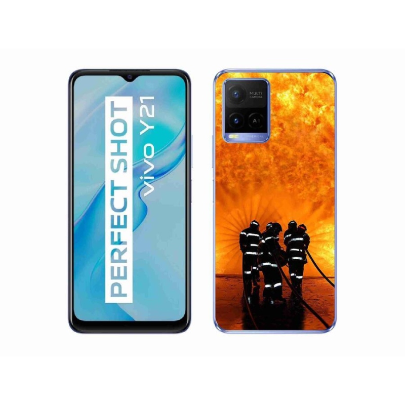 Gél borítás mmCase a Vivo Y21/Y21s/Y33s készülékhez - tűz