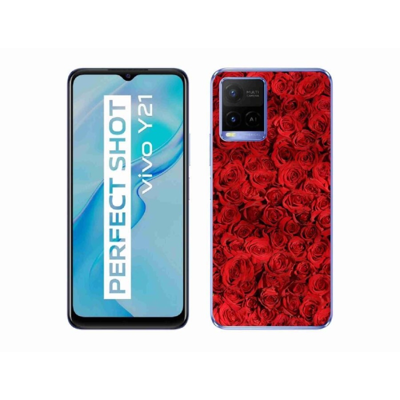 Zselés borítás mmCase a Vivo Y21/Y21s/Y33s készülékhez - rózsaszínű