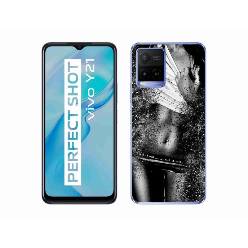 Gél borítás mmCase a Vivo Y21/Y21s/Y33s készülékhez - szexi nő 1