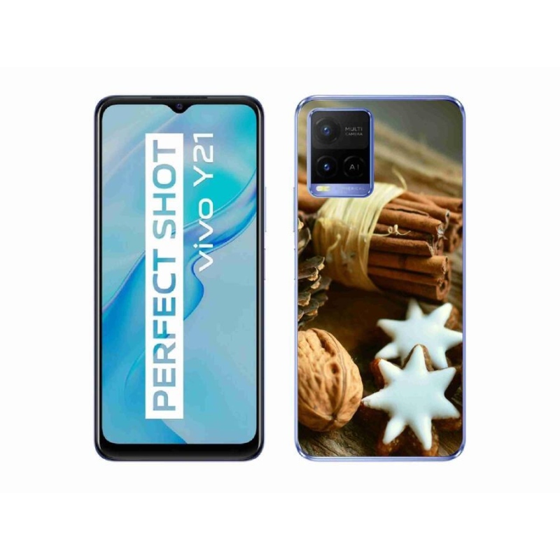 Gél borítás mmCase a Vivo Y21/Y21s/Y33s készülékhez - fahéj és mézeskalács