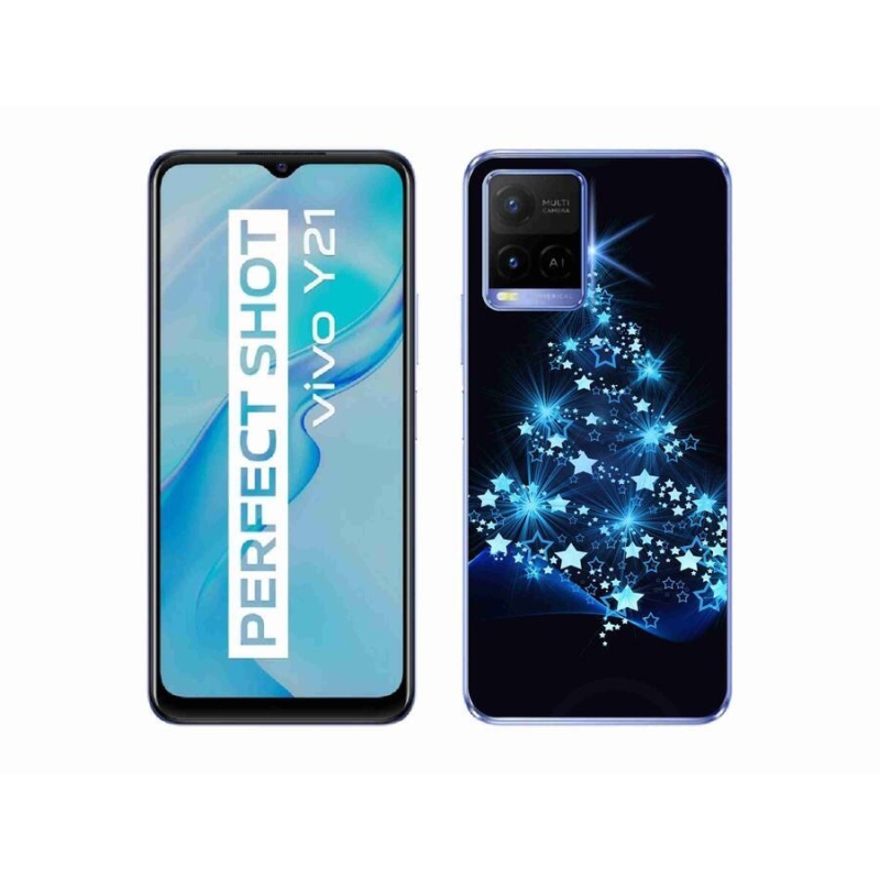 Gél borítás mmCase a Vivo Y21/Y21s/Y33s készülékhez - karácsonyfa