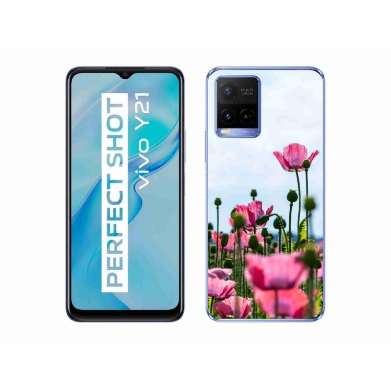 Zselés borítás mmCase a Vivo Y21/Y21s/Y33s készülékhez - mákos színű