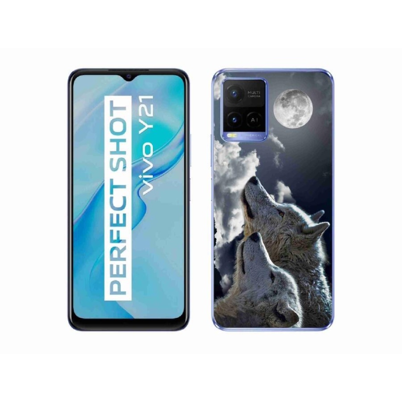 Zselés borítás mmCase a Vivo Y21/Y21s/Y33s készülékhez - farkasok