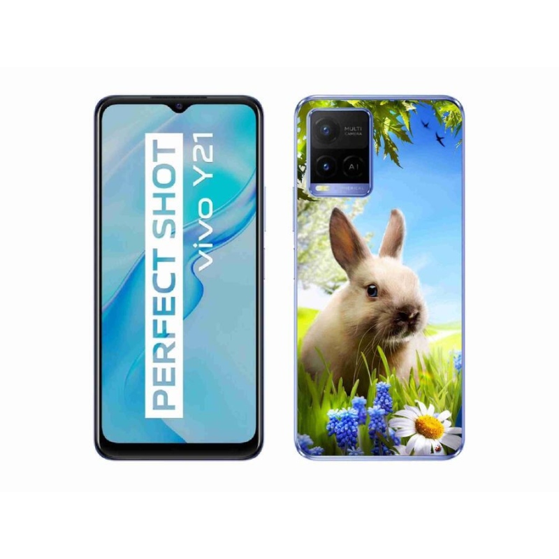 Gél védőburkolat mmCase a Vivo Y21/Y21s/Y33s készülékhez - nyuszi