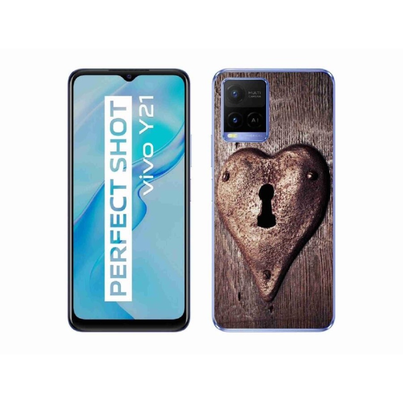 Gél borítás mmCase a Vivo Y21/Y21s/Y33s készülékhez - szív alakú zárral