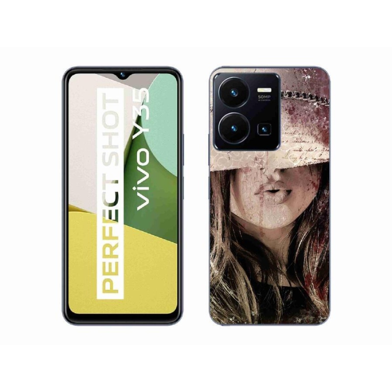 Gél borítás mmCase a Vivo Y35 készülékhez - lány