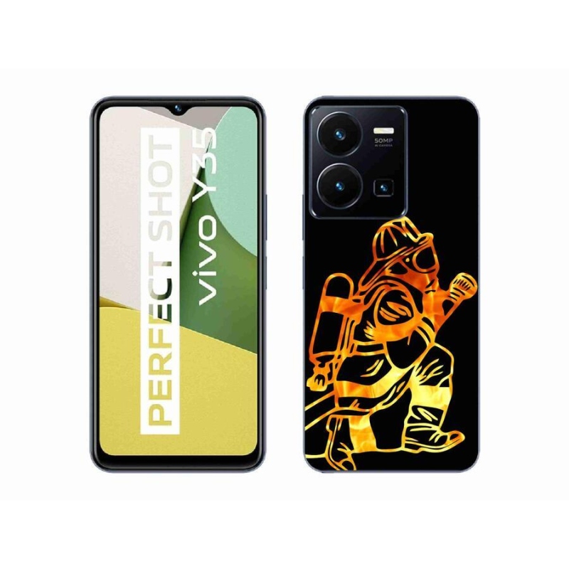 Gél borítás mmCase a Vivo Y35-hez - tűzoltó 1