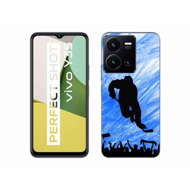 Gél borítás mmCase mobil Vivo Y35 - hokis játékoshoz
