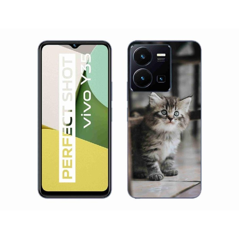 Zselés borítás mmCase a Vivo Y35 készülékhez - cica