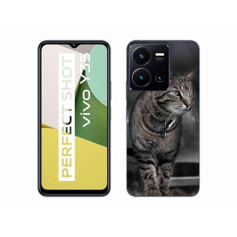 Zselés borítás mmCase a Vivo Y35-hez - cat