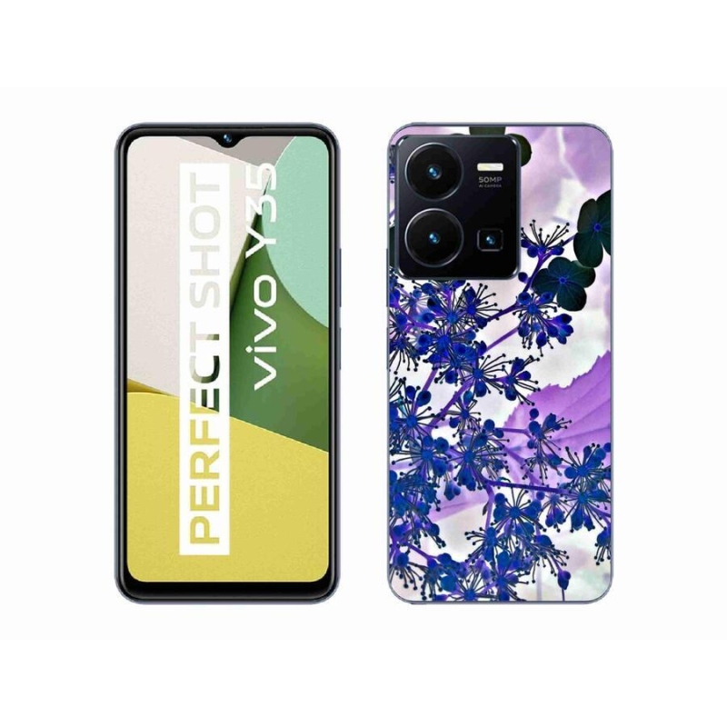 Gél borító mmCase a Vivo Y35 készülékhez - hortenzia virág