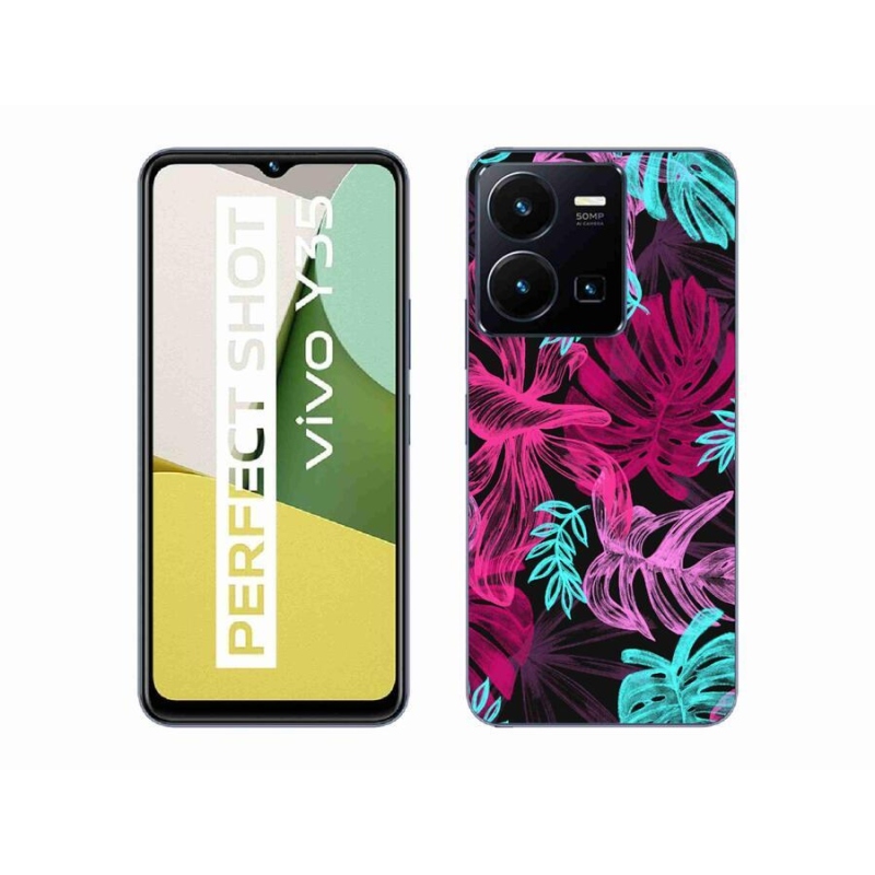 Zselés borítás mmCase a Vivo Y35 készülékhez - virágok 1