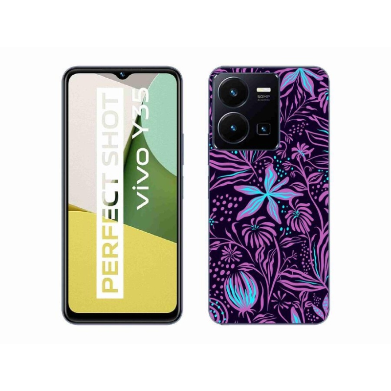 Zselés borítás mmCase a Vivo Y35 készülékhez - virágok 2