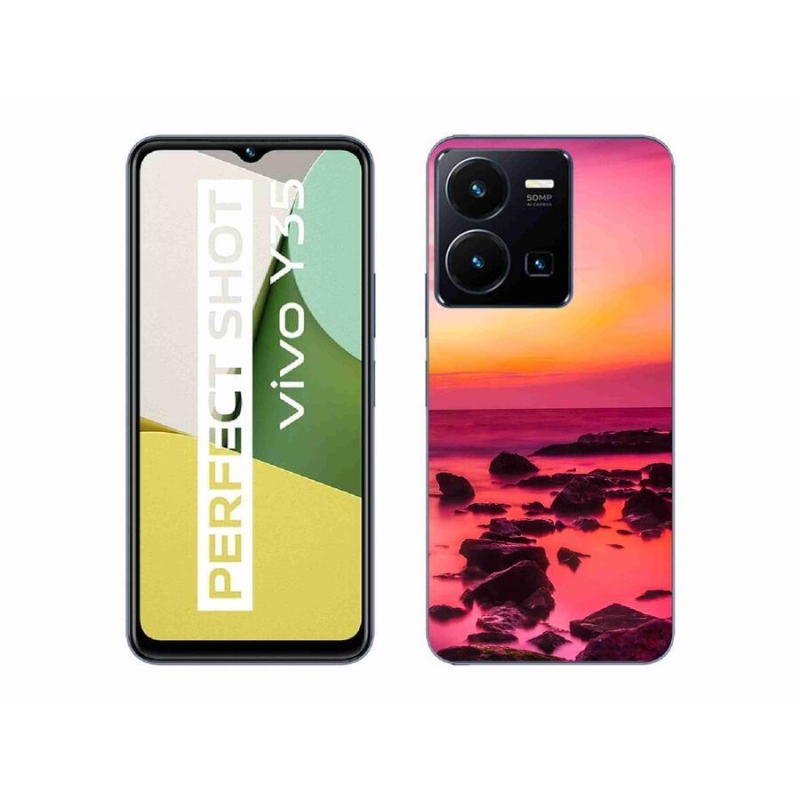 Gél borító mmCase a Vivo Y35 készülékhez - tenger és ragyogás