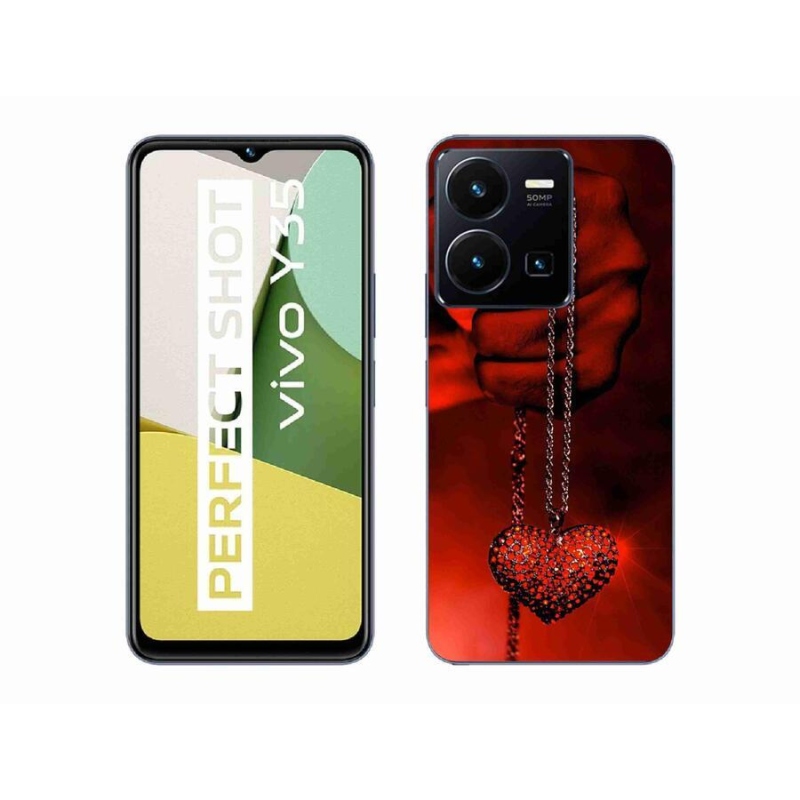 Gél borítás mmCase a Vivo Y35 készülékhez - nyaklánc