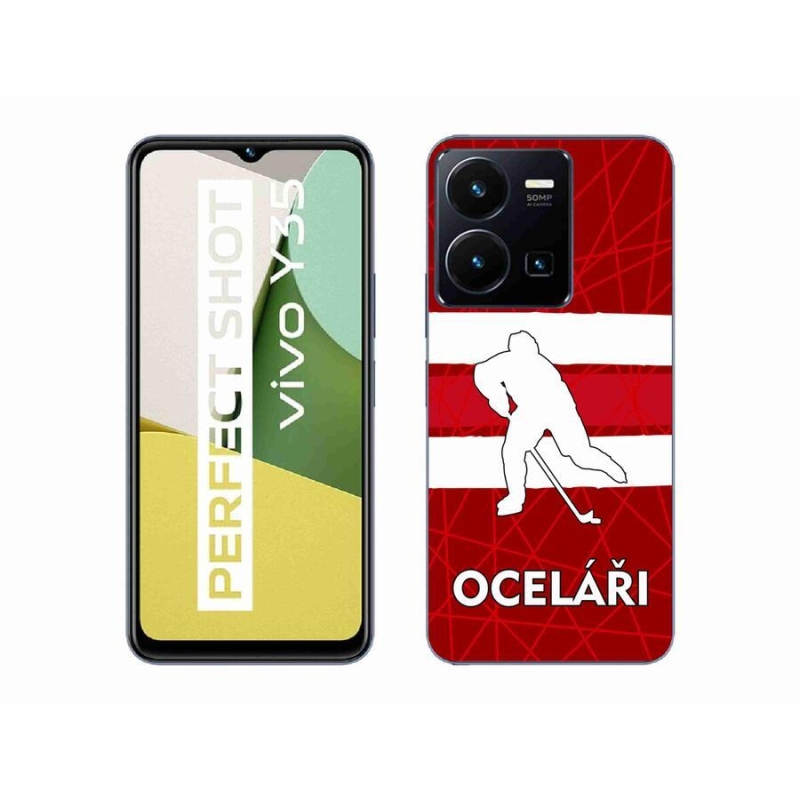 Gél védőburkolat mmCase a Vivo Y35 készülékhez - Acélsárgák