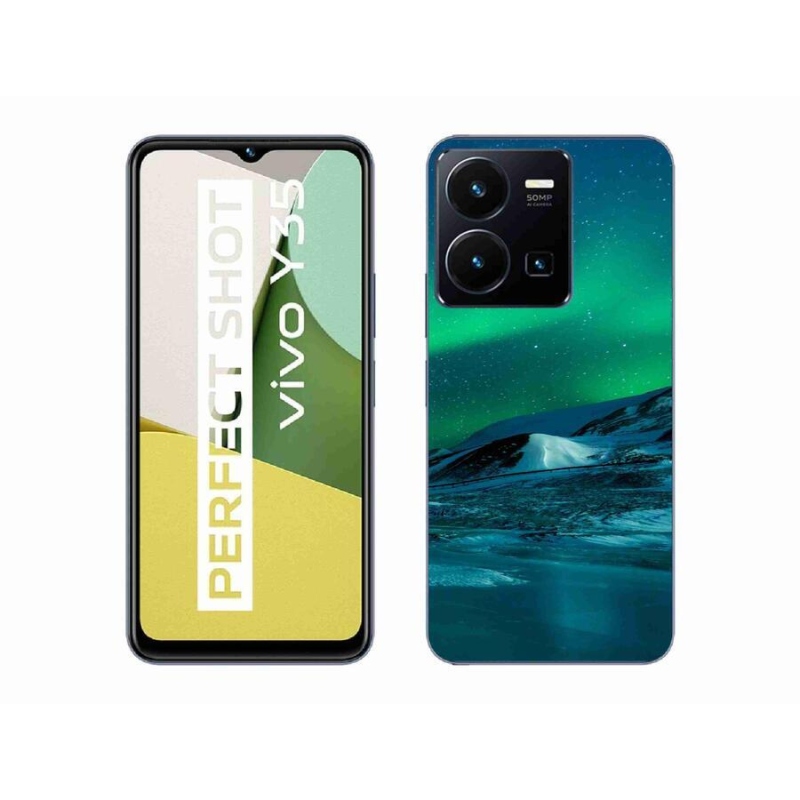 Gél borítás mmCase a Vivo Y35 készülékhez - sarki fény