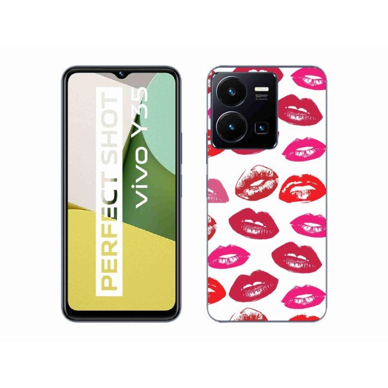 Gél borítás mmCase a Vivo Y35 készülékhez - ajkak