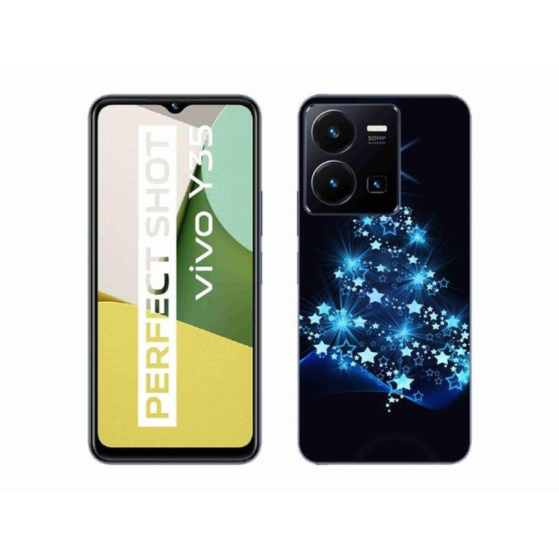 Gél borítás mmCase a Vivo Y35-hez - karácsonyfa