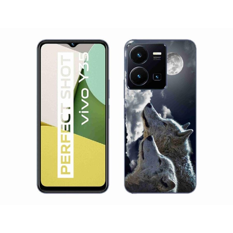 Zselés borítás mmCase a Vivo Y35 készülékhez - farkasok