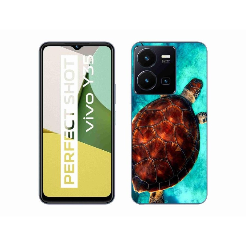 Gél borítás mmCase a Vivo Y35 készülékhez - teknősbéka