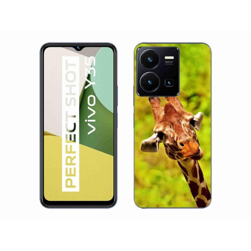 Zselés borítás mmCase a Vivo Y35 készülékhez - zsiráf