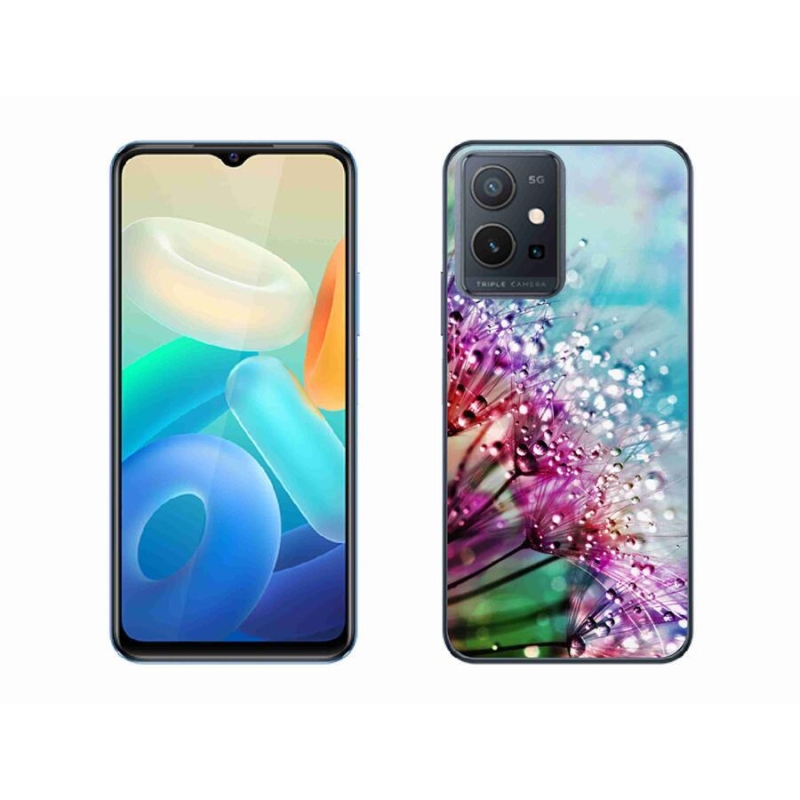 Gél borító mmCase mobiltelefonhoz Vivo Y55 5G - színes virágok