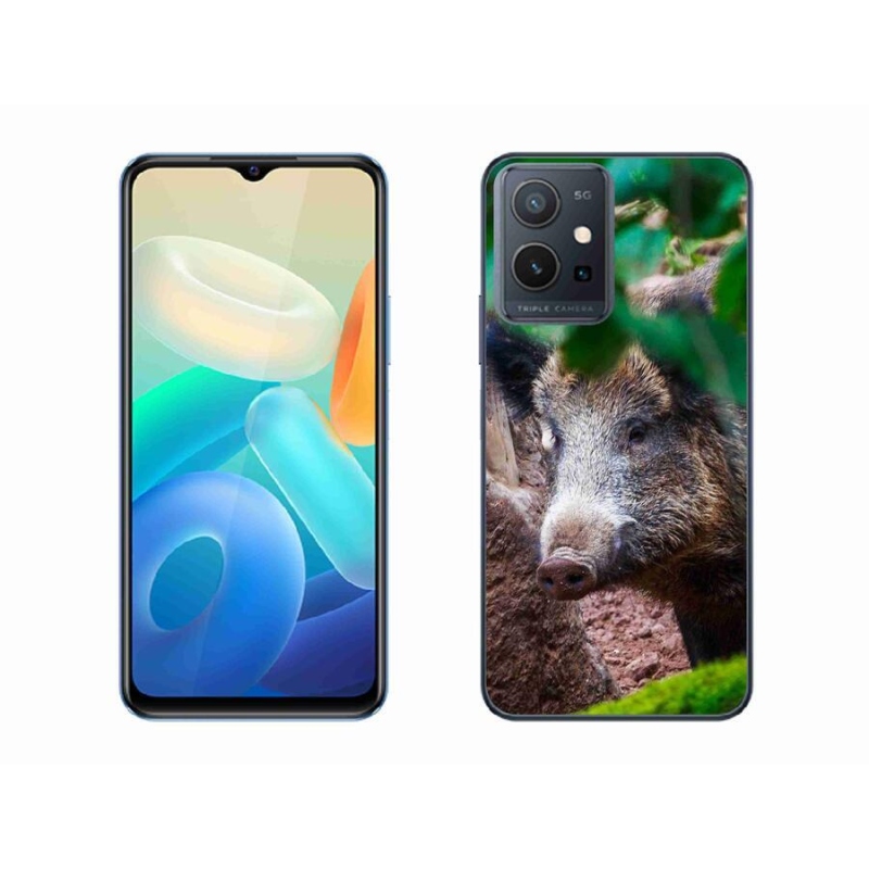 Zselés borítás mmCase a Vivo Y55 5G készülékhez - vaddisznó