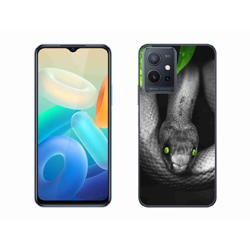 Gél borítás mmCase a Vivo Y55 5G készülékhez - kígyó