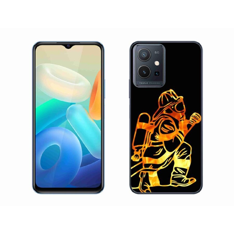 Gél borítás mmCase a Vivo Y55 5G készülékhez - tűzoltó 1