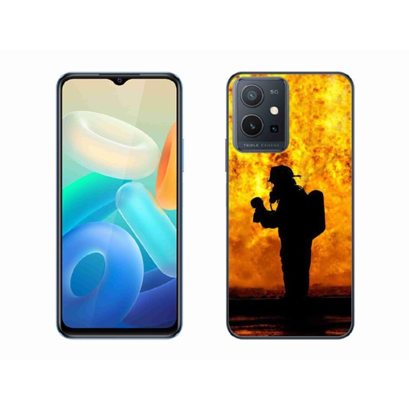 Gél borítás mmCase a Vivo Y55 5G készülékhez - tűzoltó
