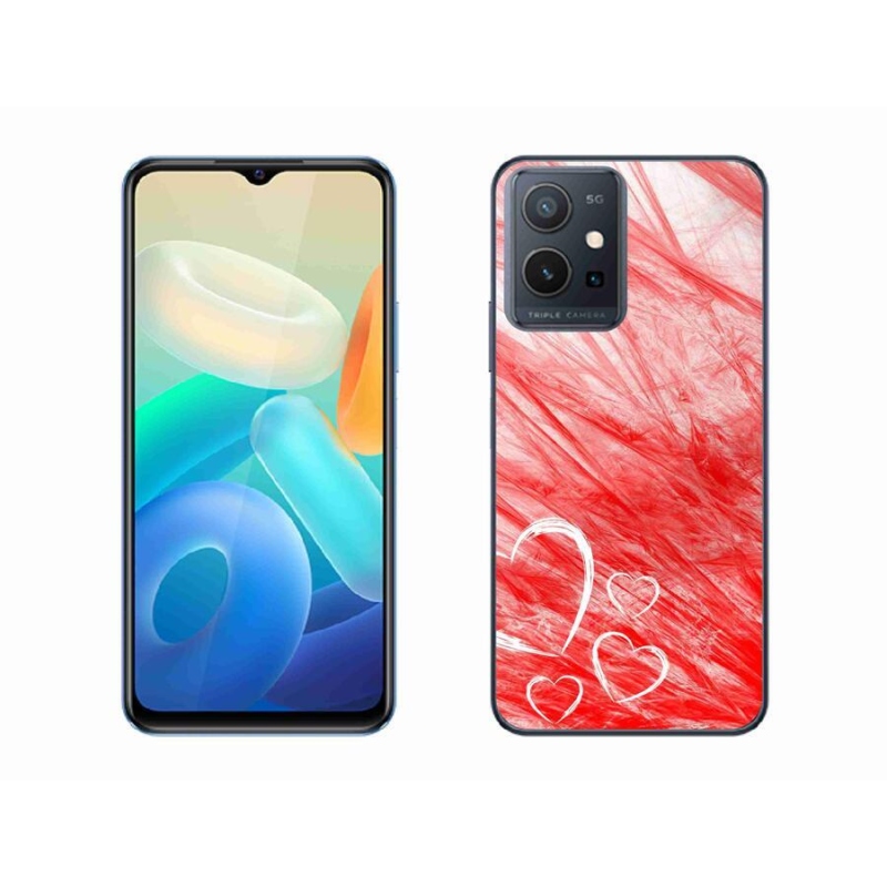 Gél borítás mmCase a Vivo Y55 5G készülékhez - szív