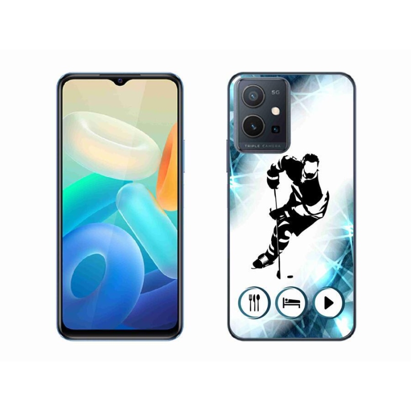 Zselés borítás mmCase a Vivo Y55 5G készülékhez - jégkorong 1
