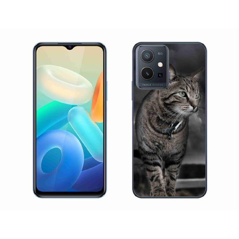 Zselés borítás mmCase a Vivo Y55 5G készülékhez - cat