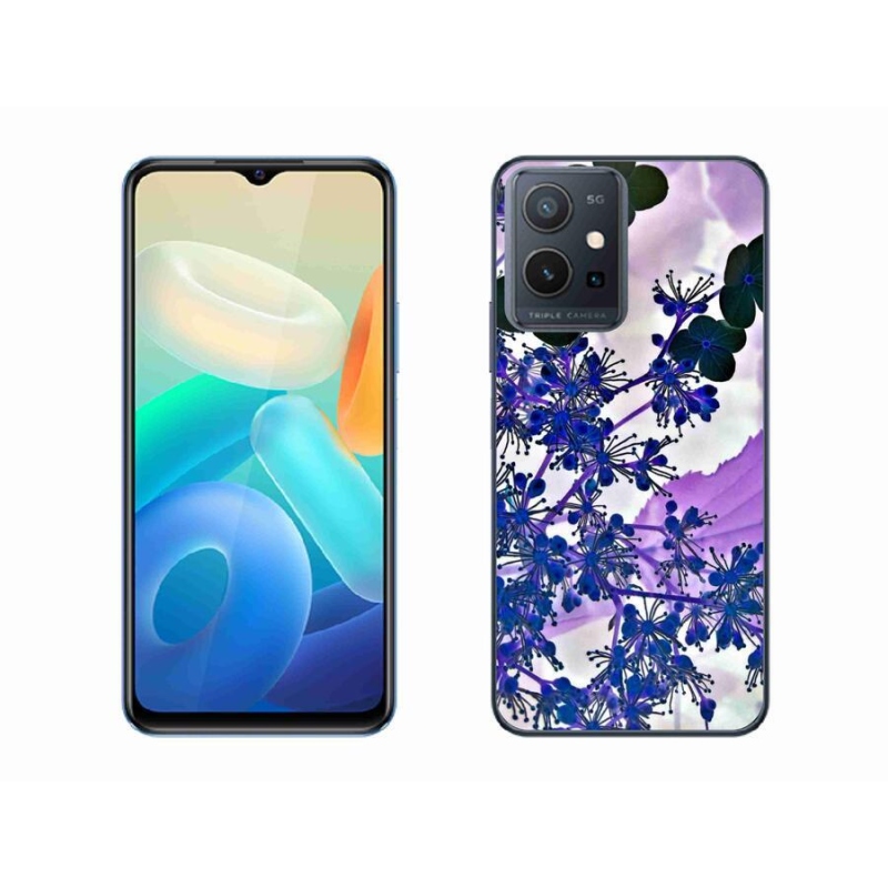 Gél borítás mmCase a Vivo Y55 5G készülékhez - hortenzia virág