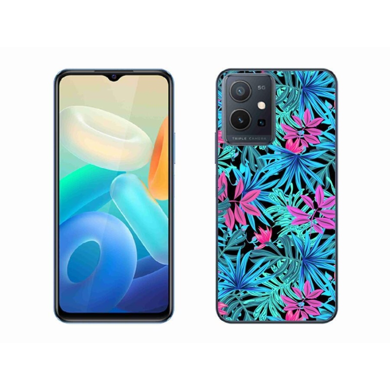 Gél borító mmCase a Vivo Y55 5G készülékhez - virágok 3