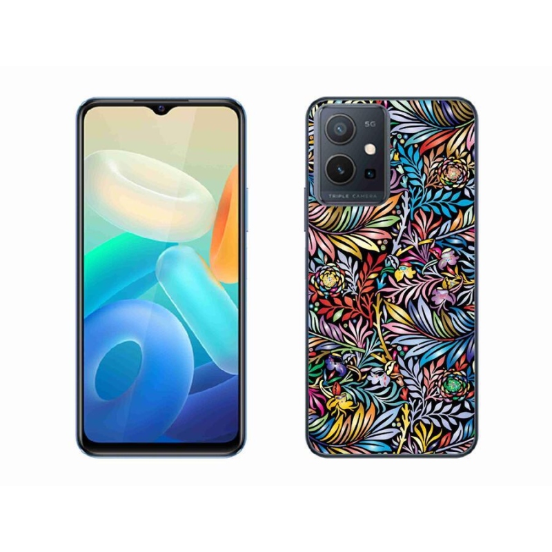 Gél borító mmCase a Vivo Y55 5G készülékhez - virágok 5