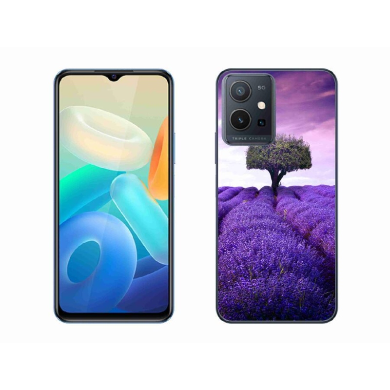 Gél védőburkolat mmCase a Vivo Y55 5G készülékhez - levendula rét