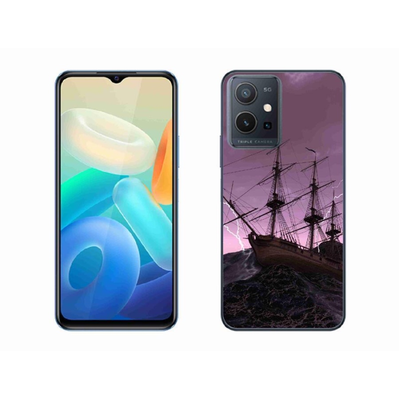 Gél borítás mmCase a Vivo Y55 5G-hez - hajó a viharban