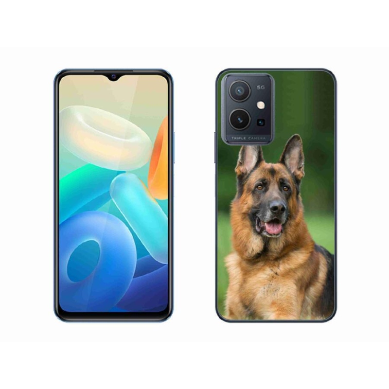 Gél borítás mmCase a Vivo Y55 5G készülékhez - Német juhászkutya
